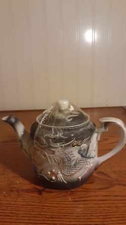 Antique Chinese Dragon Style Teapot 5.5"Tall