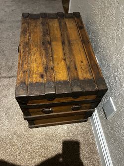 Vintage wooden chest