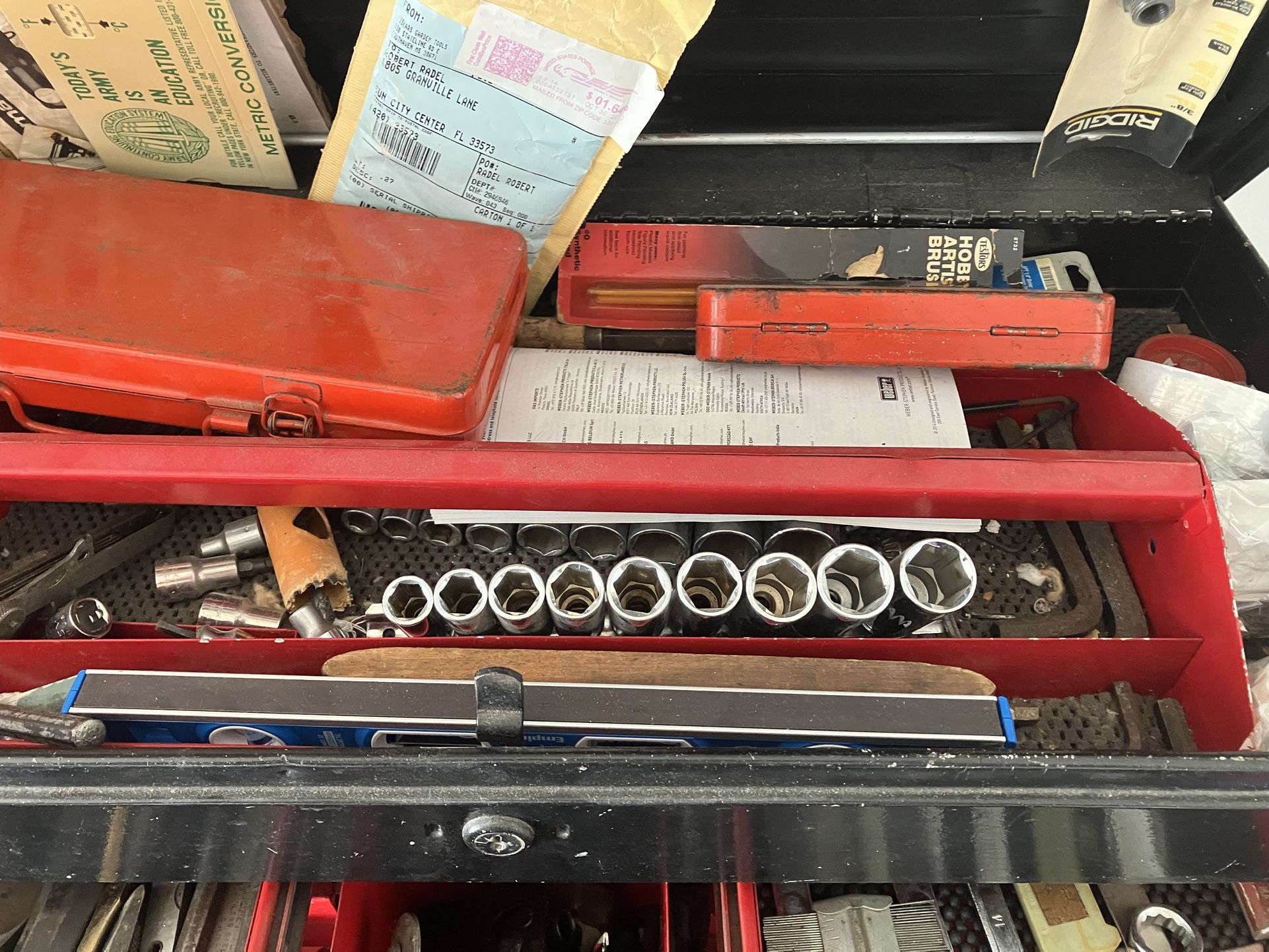 Craftsman Tool Box & Various Tools