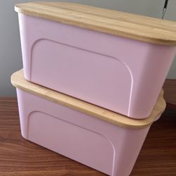 Two Pink Bins 