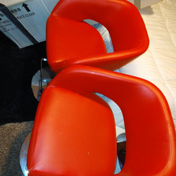 Red bar stools