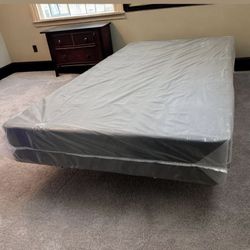 Twin Size BOX SPRINGS Foundation for Mattress New Of Factory With it’s Plastic Available In All Size Delivery Same Day