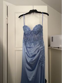 Dusty Blue Prom Dress