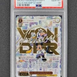 2023 WEISS SCHWARZ DISNEY 100 MICKEY DONALD GOOFY DDS/S104-054 SSP PSA GM 10