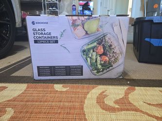 Borohouse Glass Storage Containers 12-Piece Set