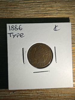 1886 Indian Head Penny US Cent type