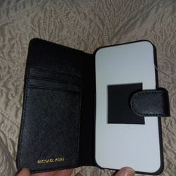 Michael Kors Leather Folio Phone Case Tab X