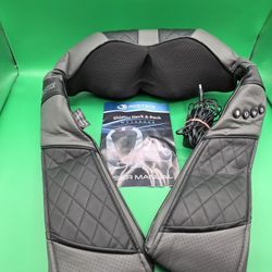 Resteck Shiatsu Massager for Neck and Back with Heat Adjustable Levels With Case
