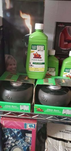 Tiki Clean Burn Tabletop Firepiece Torch Fuel NO SMOKY MESS