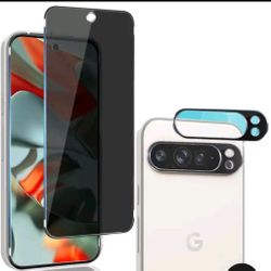 Google Pixel 9 Pro XL Privacy Tempered Glass Screen Protector+Lens Protector