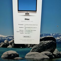 2020 27” Apple iMac 3.3 I5 32GB Ram 1tb SSD