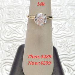 Mother's Day Gift Special 10k & 14k Yellow Gold Ladies Fashion Ring 