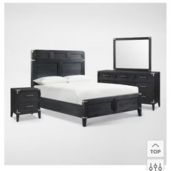 Queen Bed Frame And Dresser Set