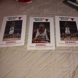 Three autograph Chicago Bulls, photos