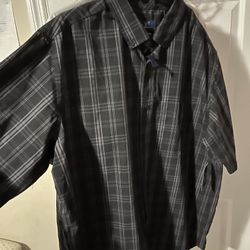 Collard Short Sleeve Button Up