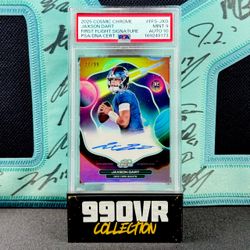 2025 TOPPS COSMIC CHROME JAXSON DART FIRST FLIGHT SIGNATURE #FFS-JXD /99 PSA 9