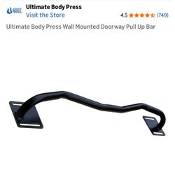 New! Ultimate Body Press Wall Mounted Doorway Pull Up Bar