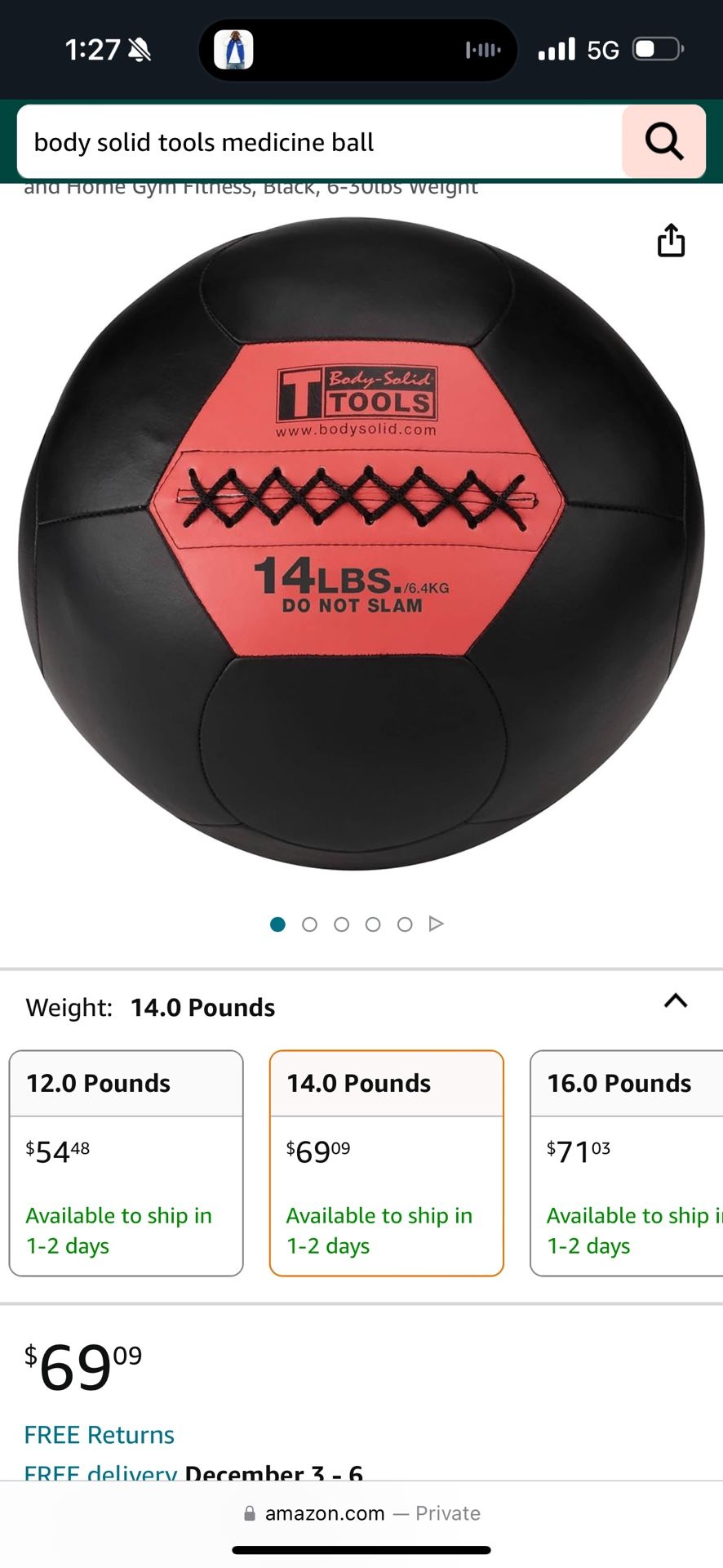 14lbs Wall Ball / Medicine Ball