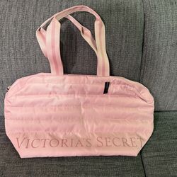 Victoria's Secret Quilted Duffle Bag Pink NEW