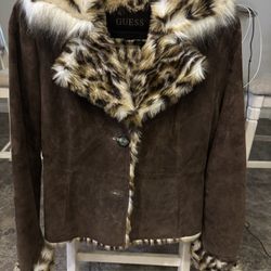 GUESS Leather / Fur Jacket