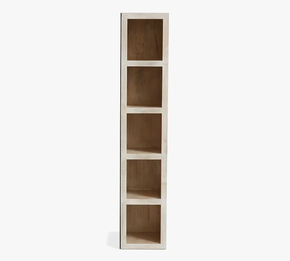 Pottery Barn Cayman Storage Mirror Biscotti New in Box $500