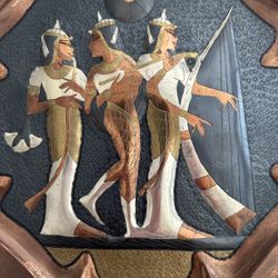  Egyptian Hand Made Original Art — Brass Decorative Art