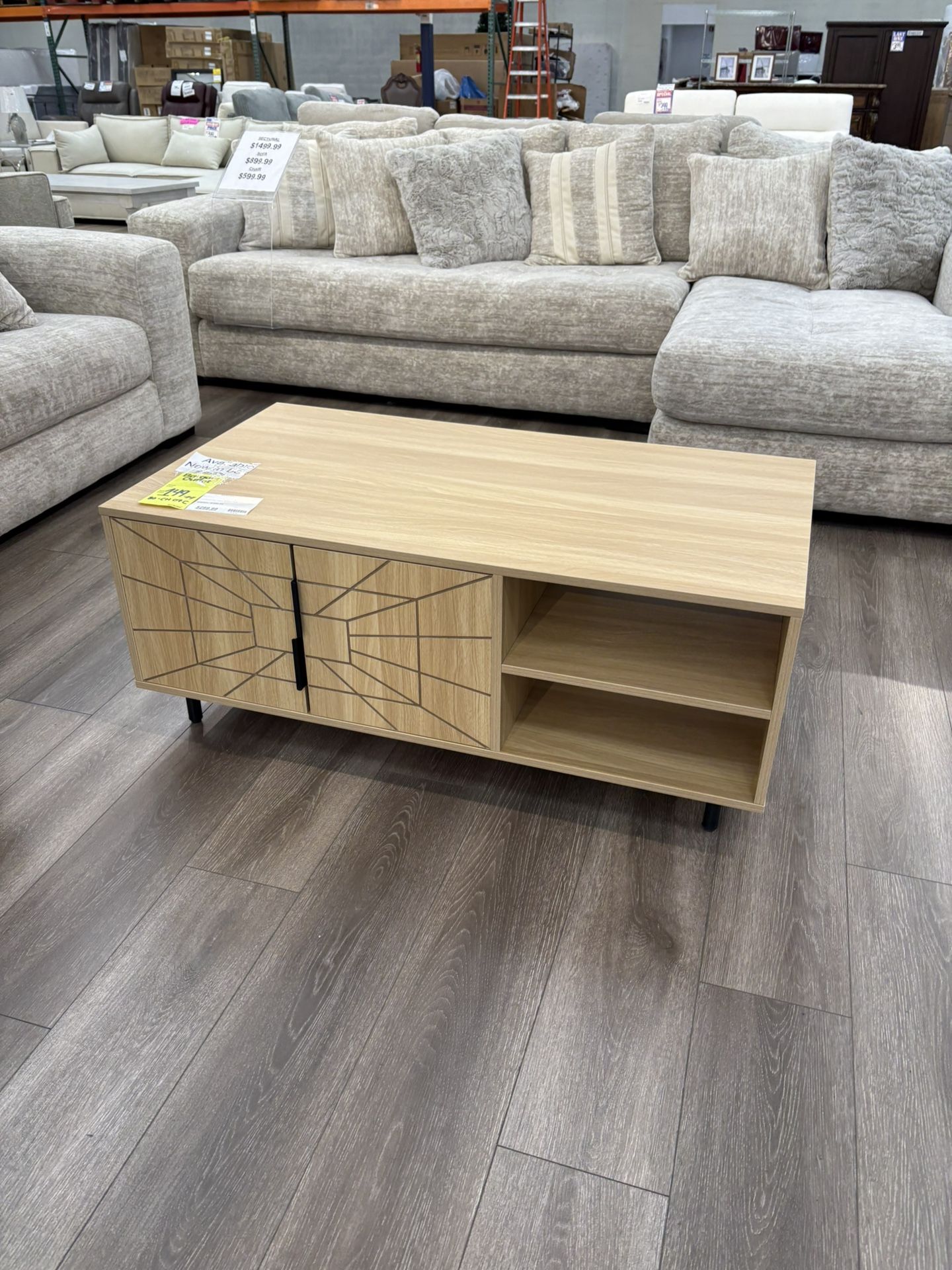 New Light Oak Coffee Table 