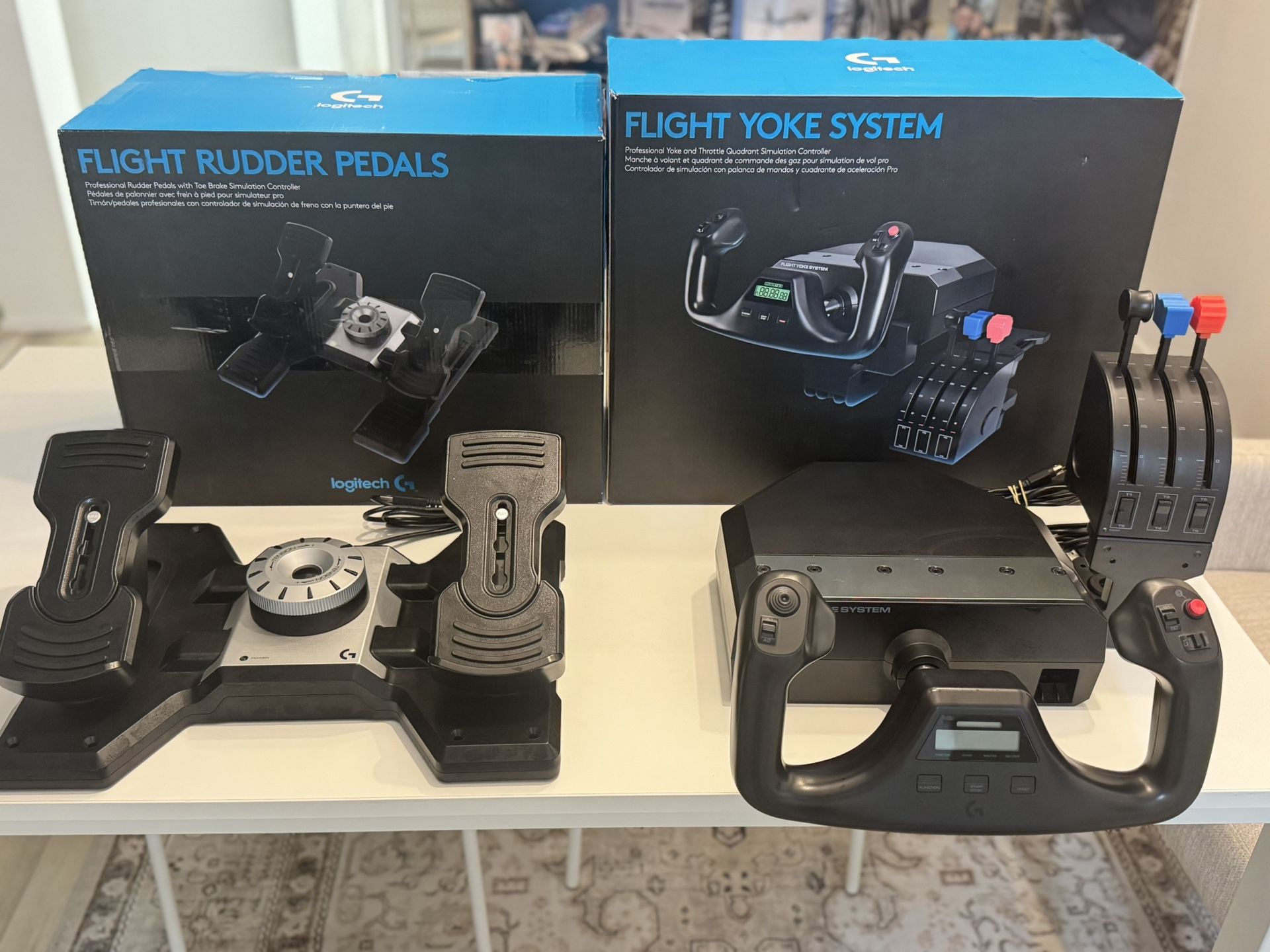 LOGITECH FLIGHT SIMULATOR CONTROLS