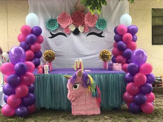Unicornio party decoration