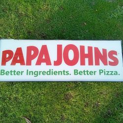 PAPA JOHNS PIZZA SIGN