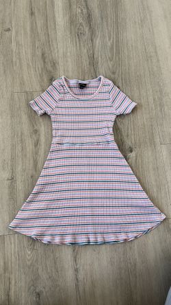 Girls Striped Dress Size S 6/6x