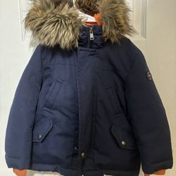 Polo Ralph Lauren Boys' Faux-Fur-Trim Down Parka Jacket- Size 2T