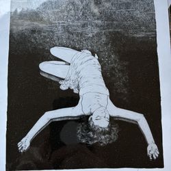 Miles Johnson excavations print with book