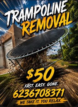 Trampoline removal