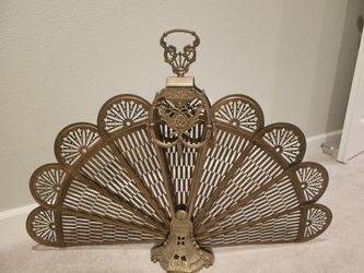 Vintage Brass fireplace Screen