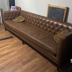 9 Ft Leather Couch 