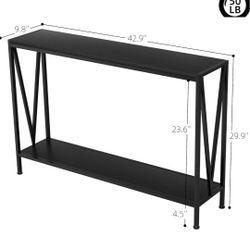 2 Tier Narrow Console Entry Table