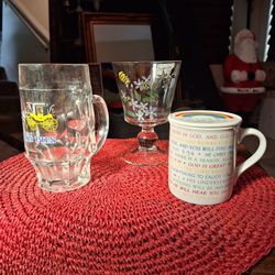 SET OF 3 COLLECTIBLE DRINKWARE