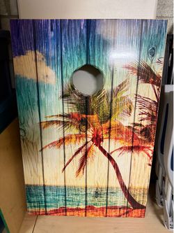 2 Wooden cornhole boards 24X36 with beans bags.