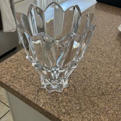Mikasa- This Is A Heavy Cut Crystal Vase 