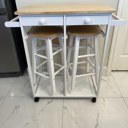 Mobile Dining Table With Chairs 