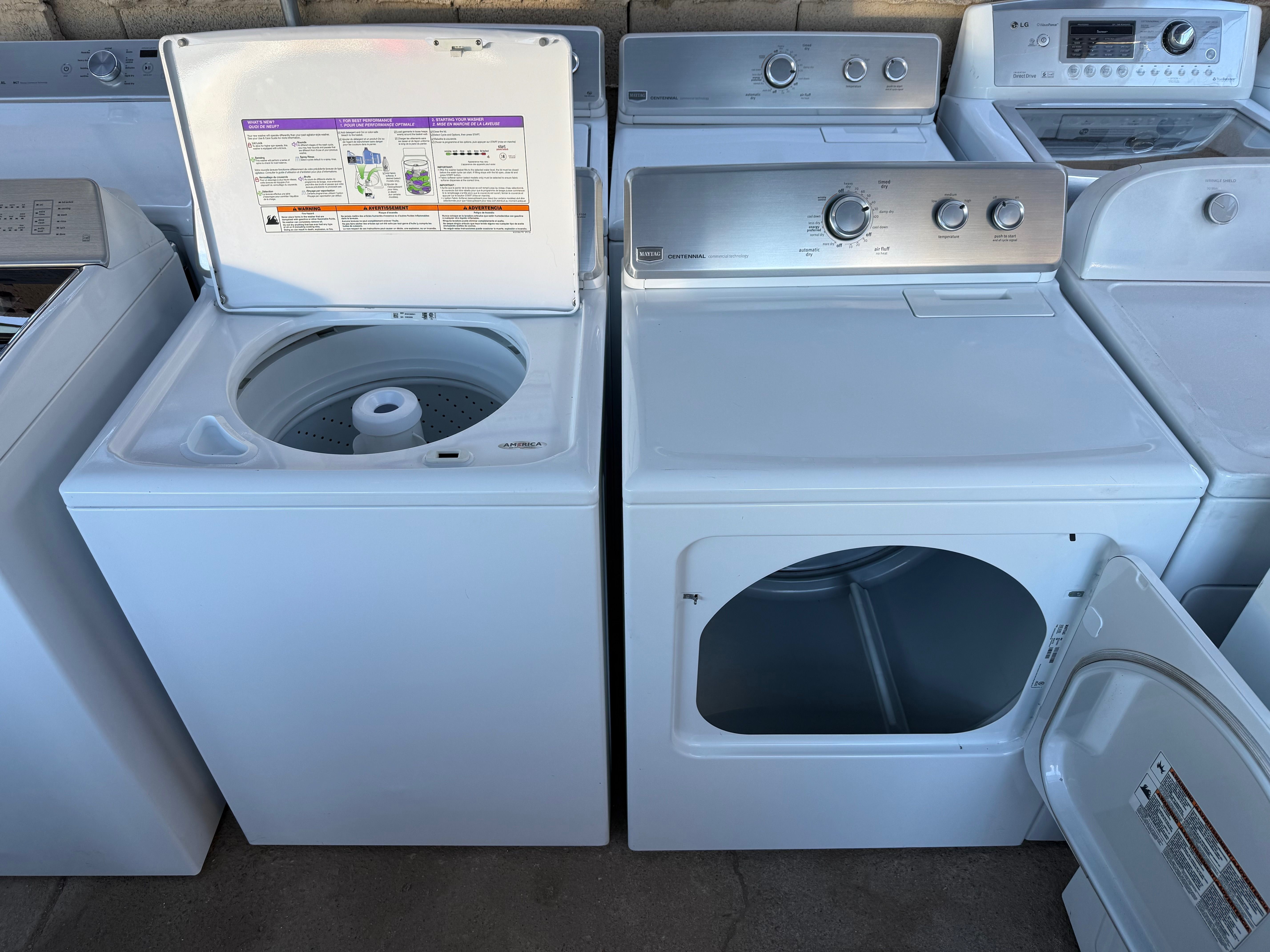 Maytag washer and electric dryer HE