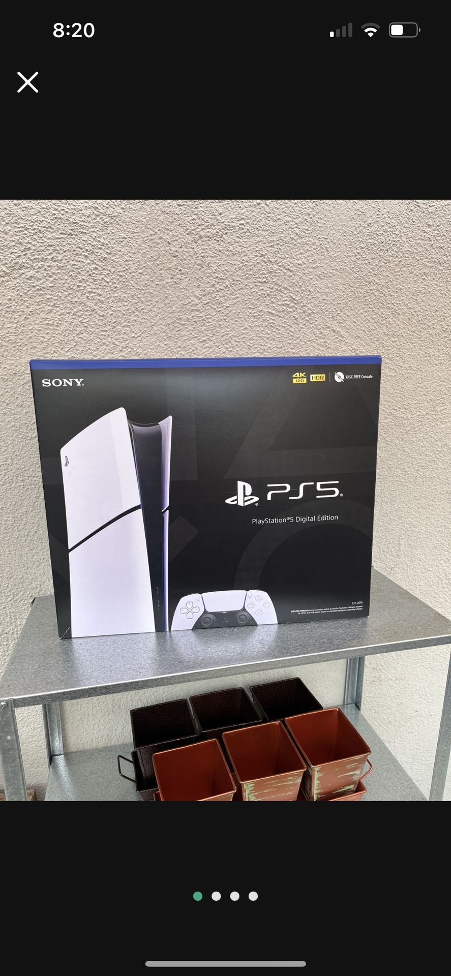 PlayStation 5 BOX ONLY (READ CAREFULLY)  This listing is for the BOX ONLY — no console, no cables, no controller, no accessories. BOX ONLY. Please rea
