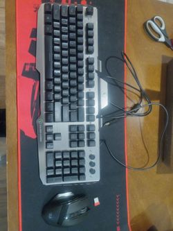Gaming keyboard and mouse
