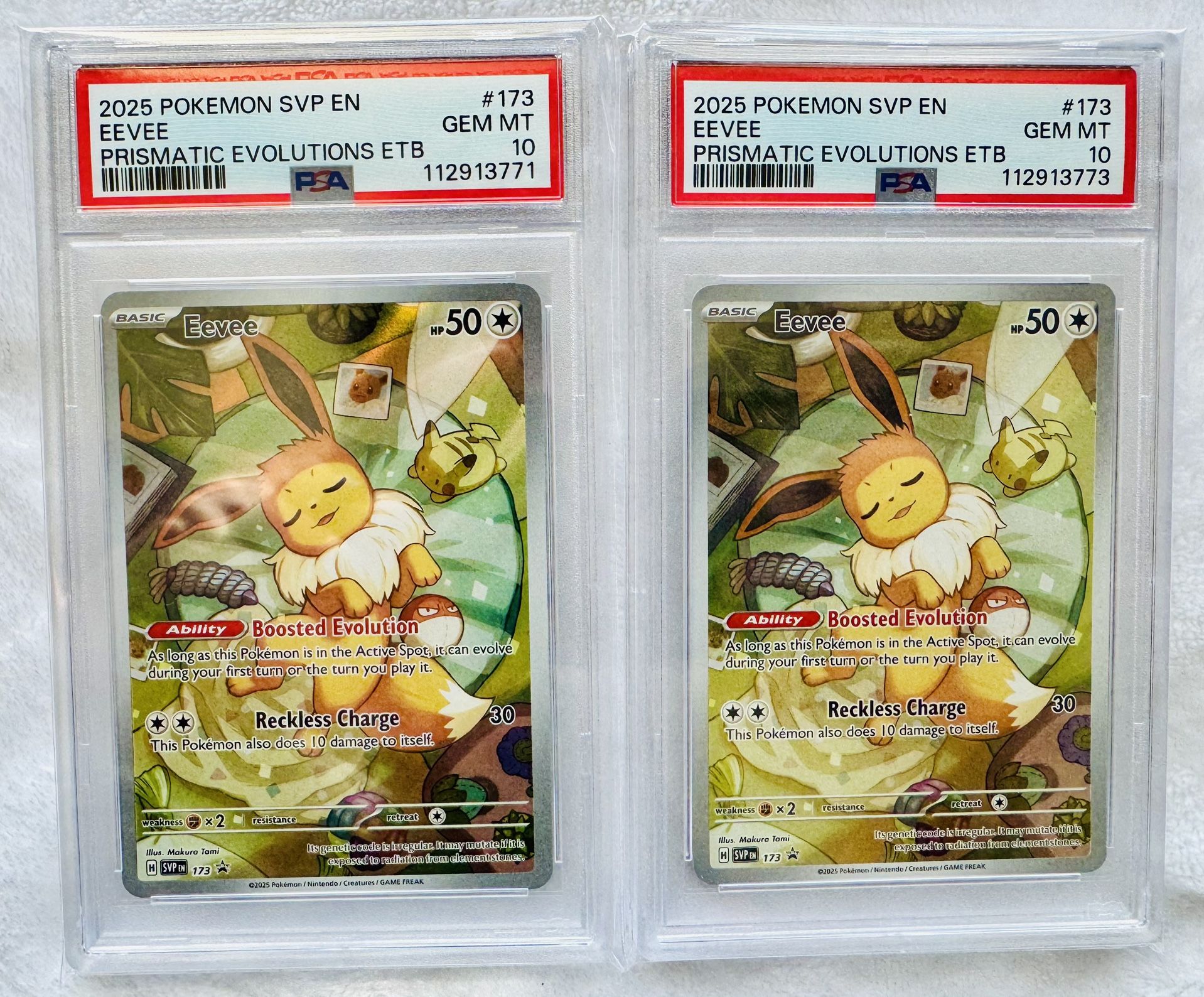 Eevee IR - 2025 Pokemon Prismatic Evolutions ETB Promo - PSA 10 Gem Mint [2x Available]