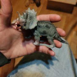 Toy Triceratops Figurine 