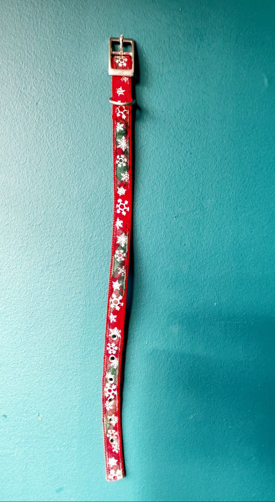 Festive Christmas holiday Plaid dog pet collar supplies S Small M Medium