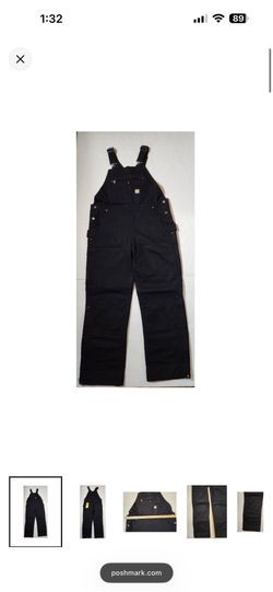 Carhartt Women's Weathered Duck Insulated Bib Overalls