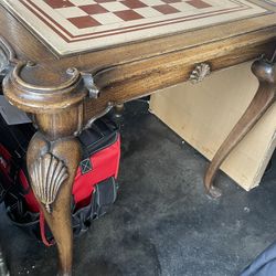 Antique Chess Table 