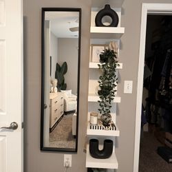 Wall-Mounted IKEA Lack Shelf + Full Decor Bundle